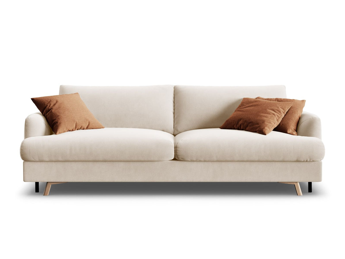 Divano Letto con Contenitore Naomi, 3 Posti, 110x233x95