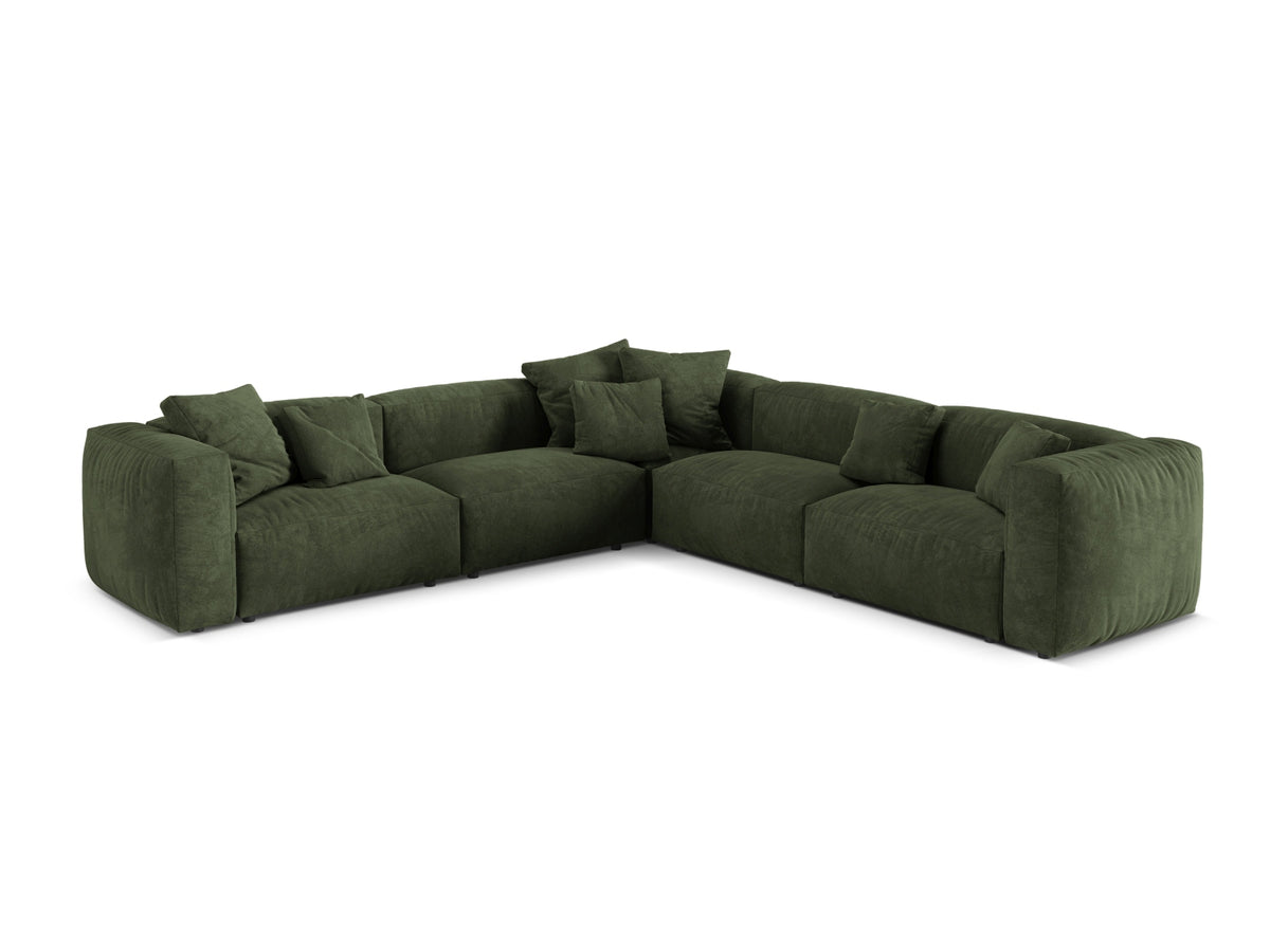 Divano Angolare Simmetrico Componibile XL Martina, 5 Posti, 316x316x75