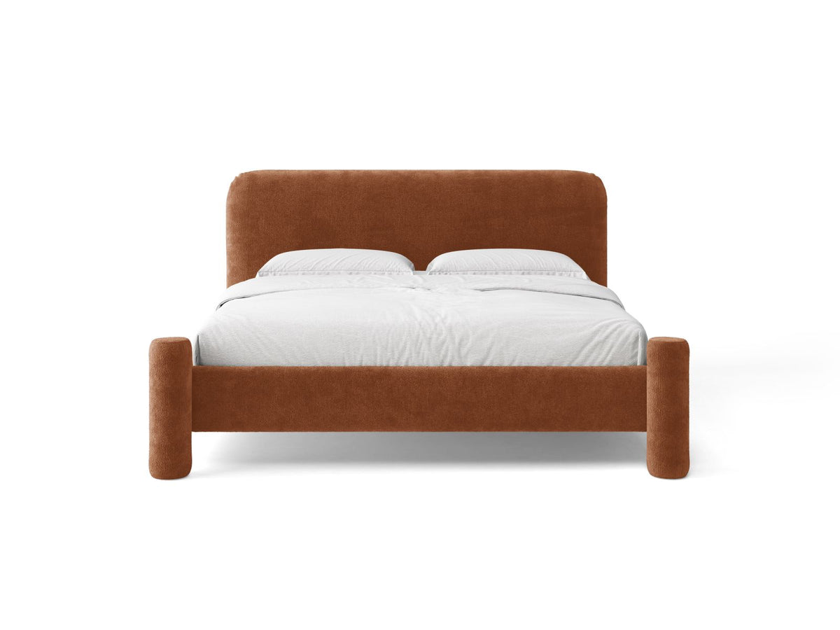 Letto con Testata Vera - Terracotta 160x200