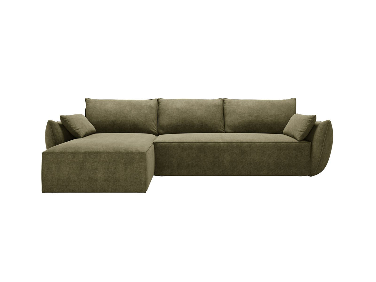Divano Letto Angolare con Contenitore Kaelle, 4 Posti, 168x262x87