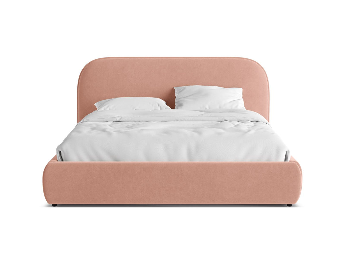 Letto Contenitore con Testata Murada - Rosa 160x200
