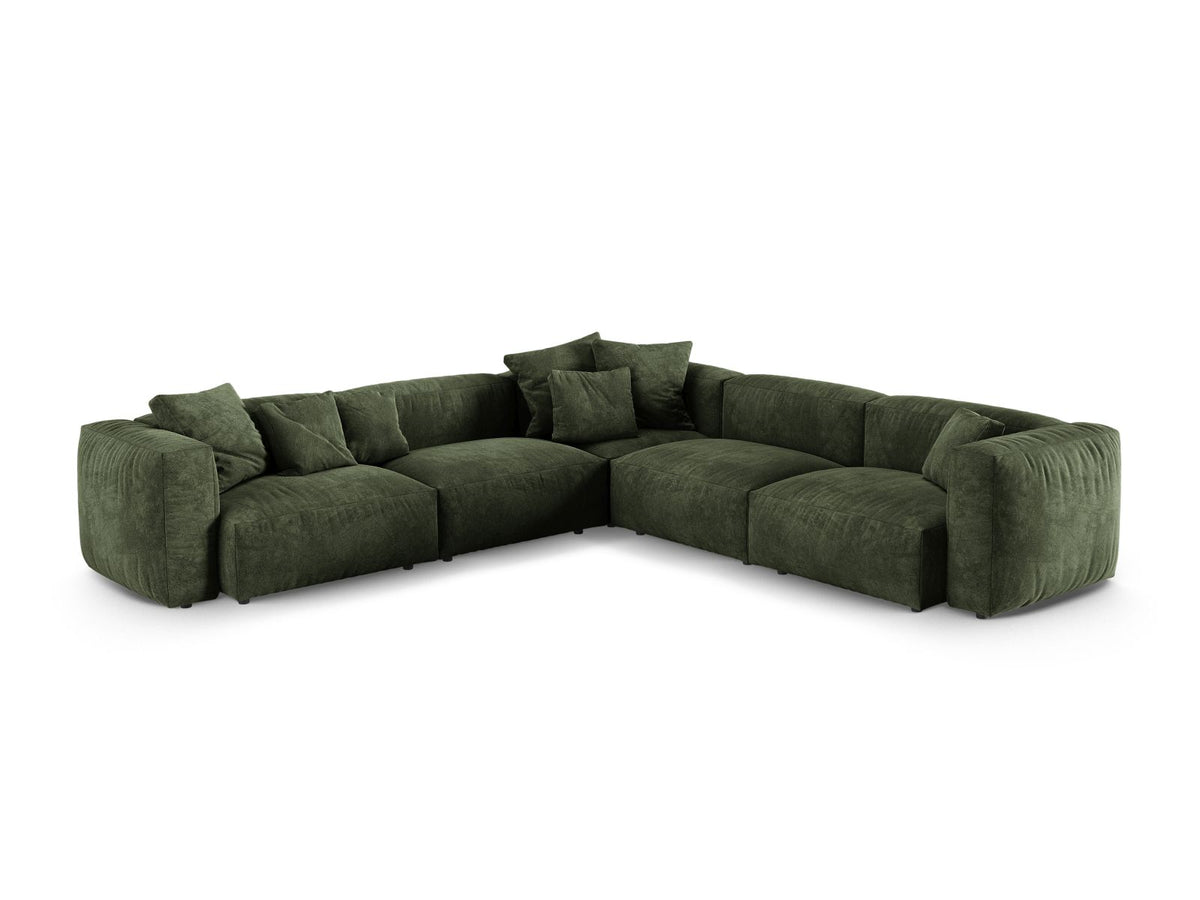 Divano Angolare Simmetrico Componibile XL Martina, 5 Posti, 330x330x75