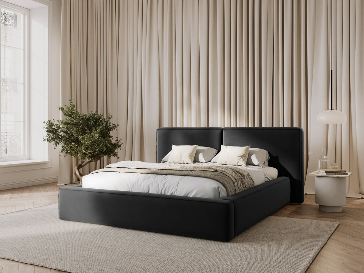 Letto contenitore con testiera doppia, "Jodie", 228x214x97,5