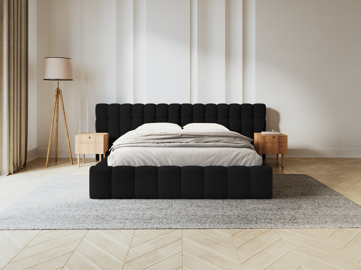 Letto contenitore con testiera doppia, "Mamaia", 230x300x100