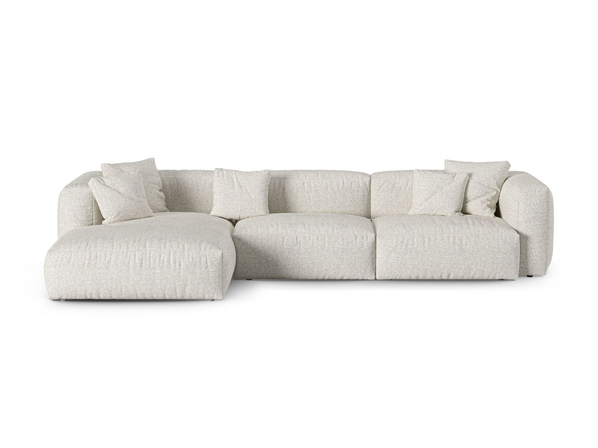 Divano Angolare Componibile XL Martina Seduta Profonda, 3 Posti, 176x330x75