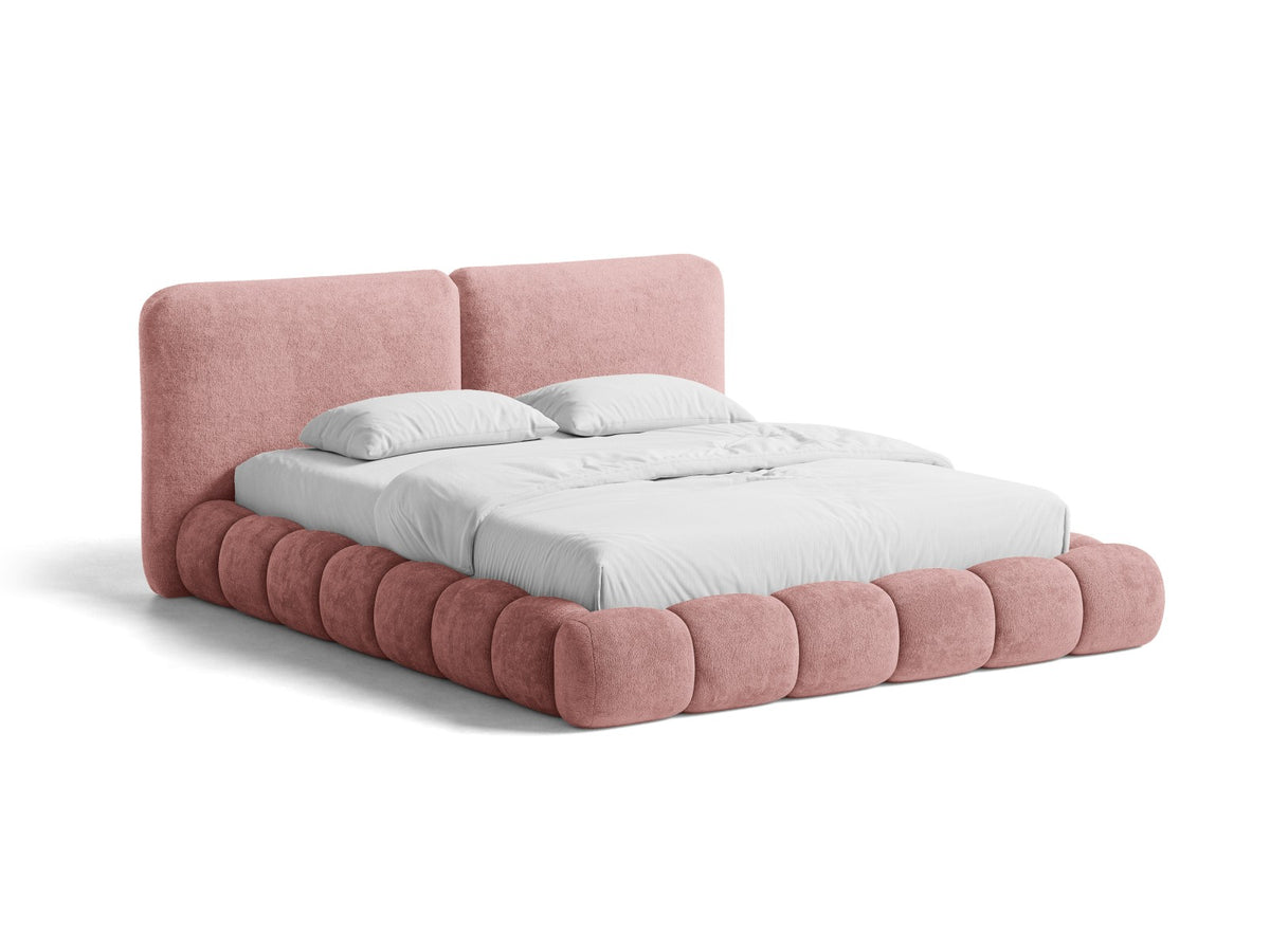 Letto Contenitore con Testata Solange - Rosa 160x200