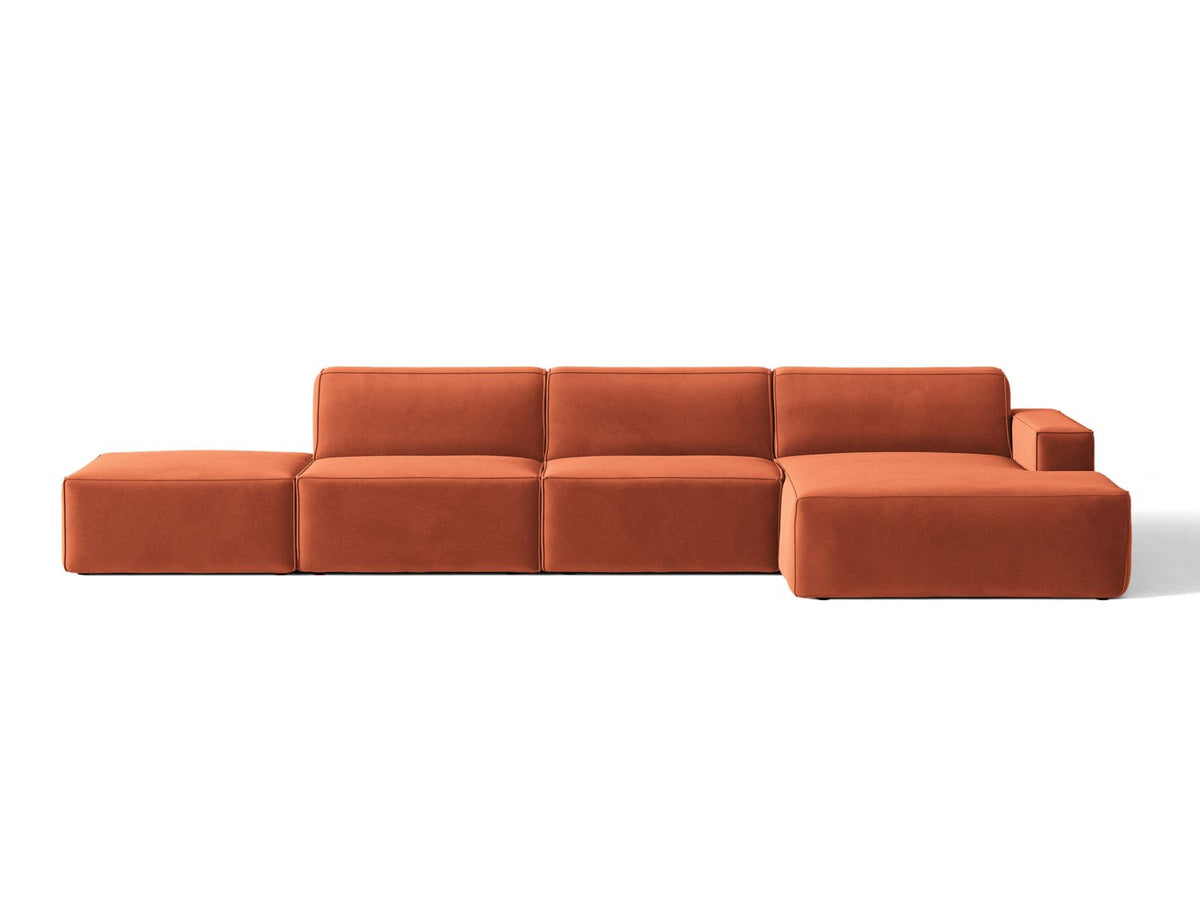 Divano Angolare Componibile Jodie, 5 Posti, 162x341x77