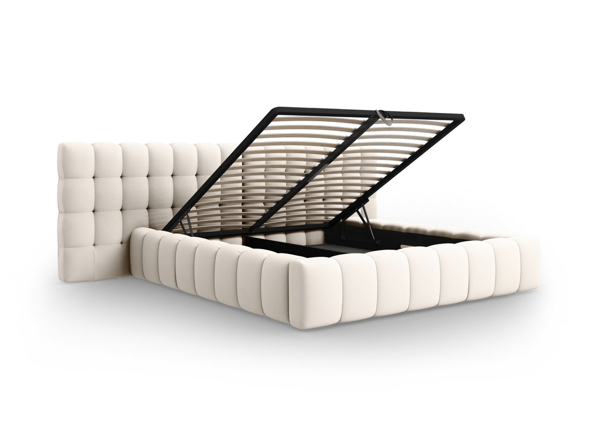 Letto contenitore con testiera doppia, "Mamaia", 230x300x100