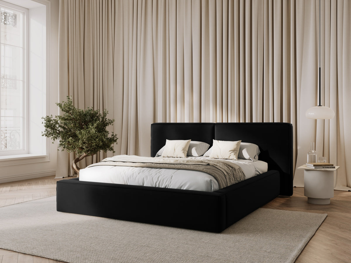 Letto contenitore con testiera doppia, "Jodie", 228x214x97,5