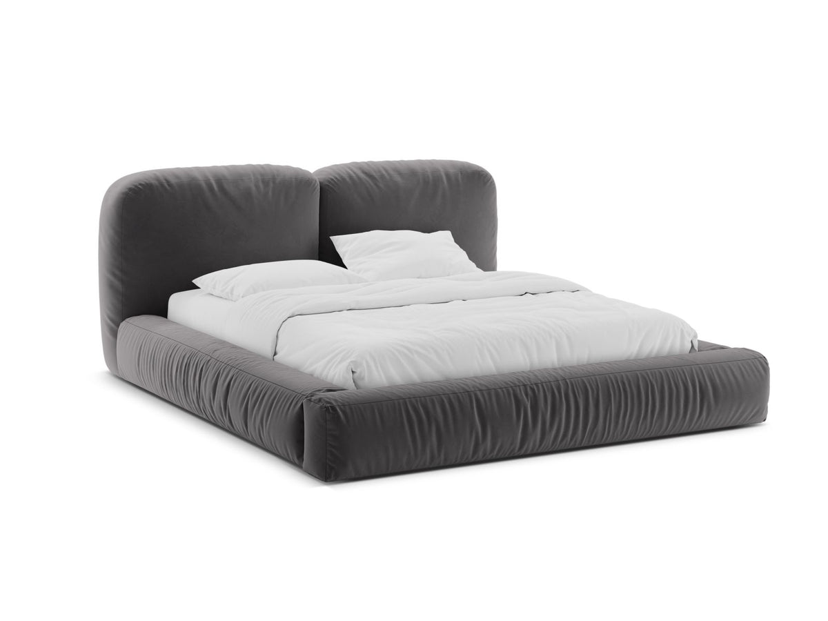 Letto Contenitore con Testata Martina - Grigio 200x200