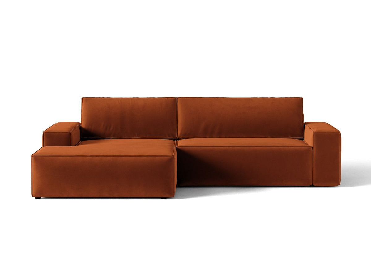 Divano Letto Angolare con Contenitore Jodie, 3 Posti, 151x246x86