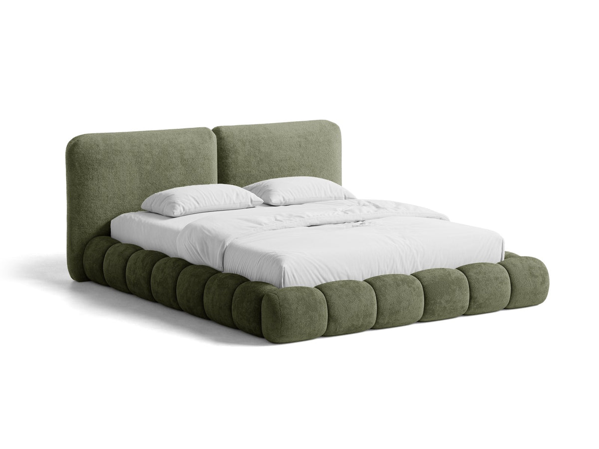 Letto Contenitore con Testata Solange - Verde 180x200