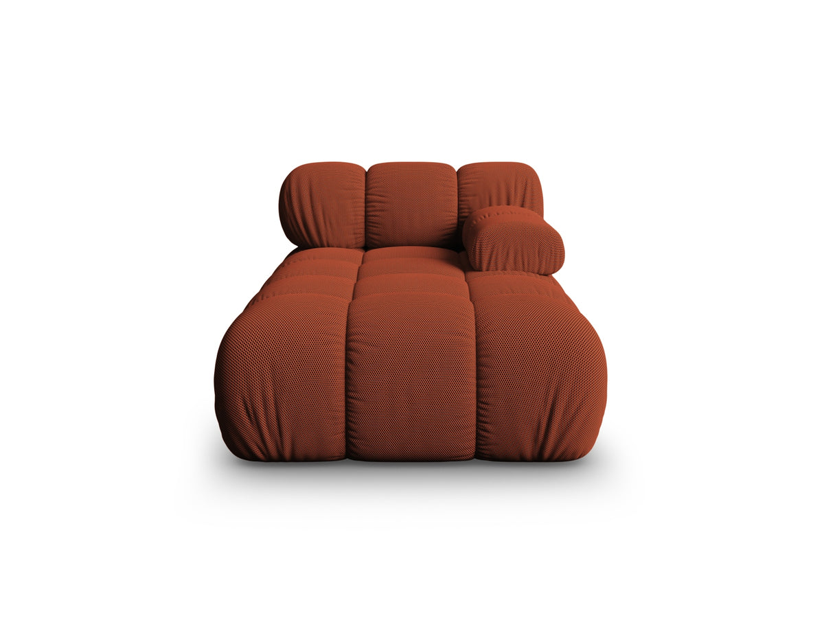 Chaise Longue Destra, "Bellis", 1 Posto, 155x94x70 - Mattone