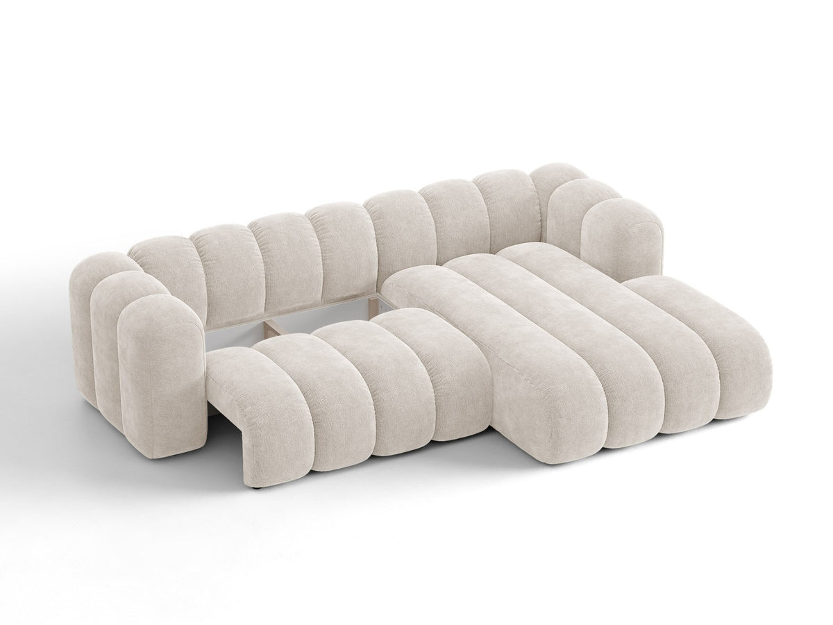 Divano Letto Angolare con Contenitore Lupine, 4 Posti, 177x270x70