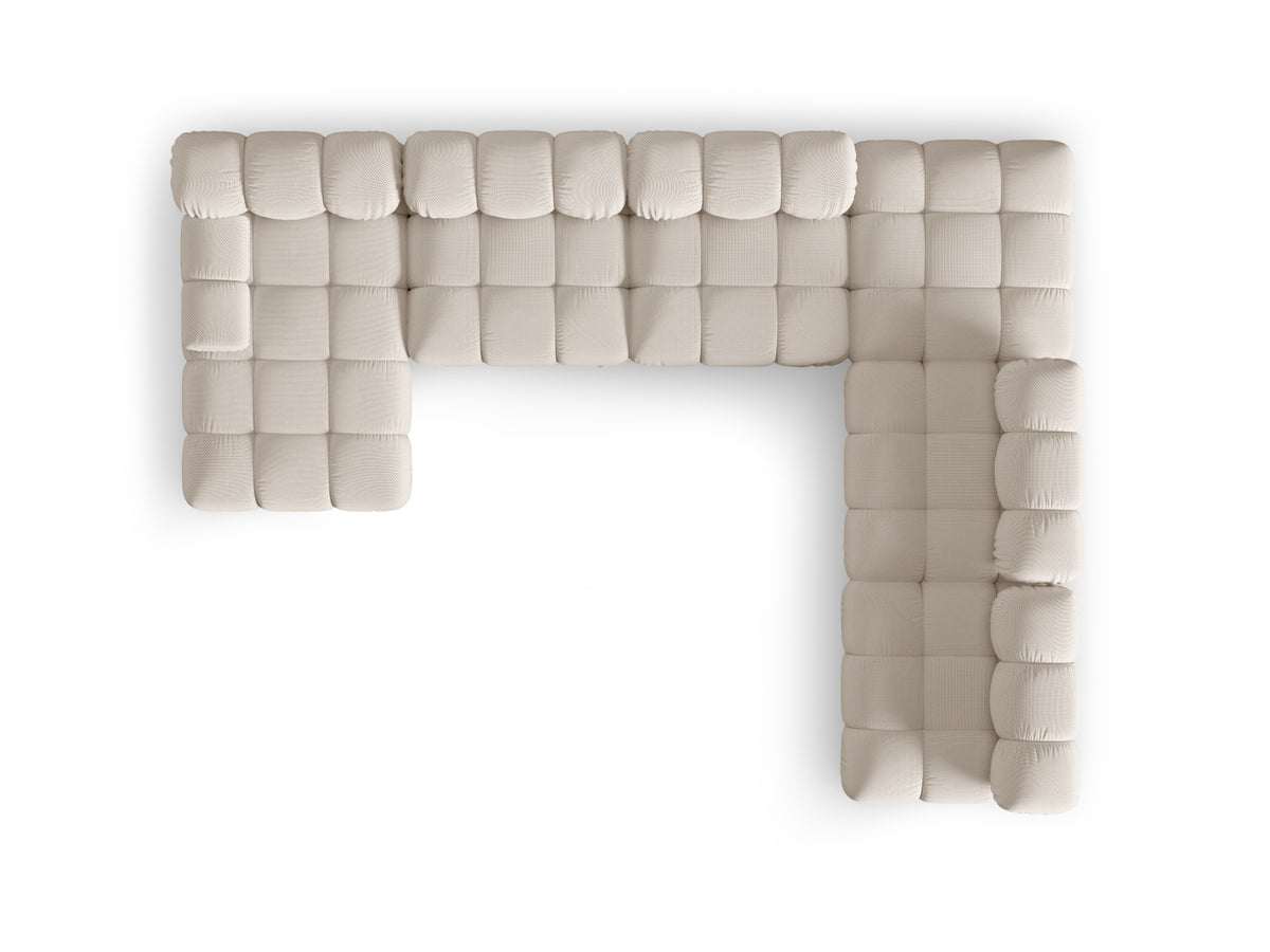 Divano Panoramico Angolare Componibile Bellis, 7 Posti, 282x376x70
