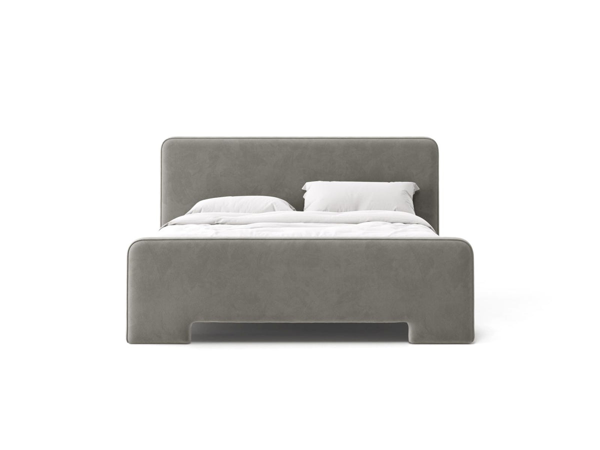 Letto con Testata Eda - Grigio 180x200