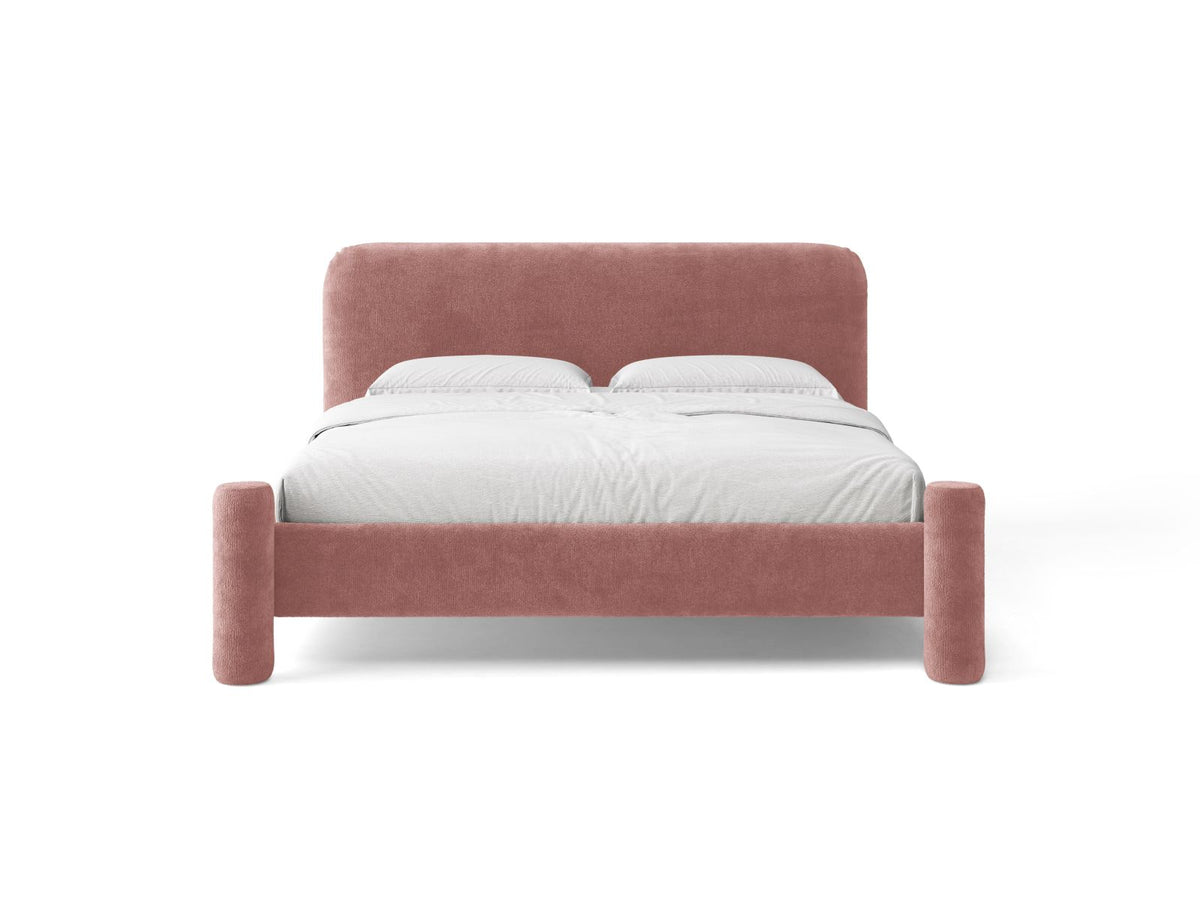 Letto con Testata Vera - Rosa 180x200