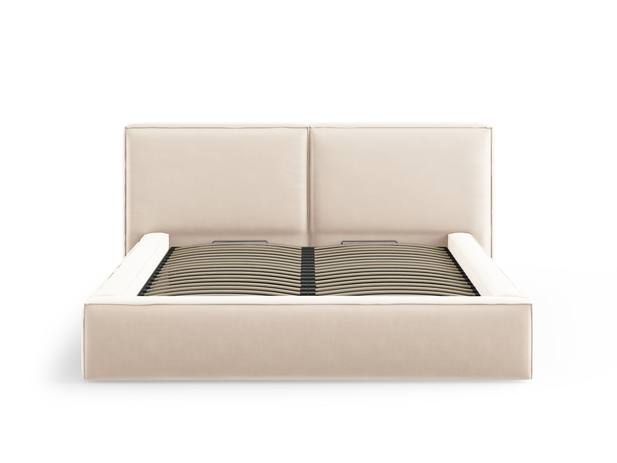 Letto contenitore con testiera doppia, "Jodie", 228x214x97,5
