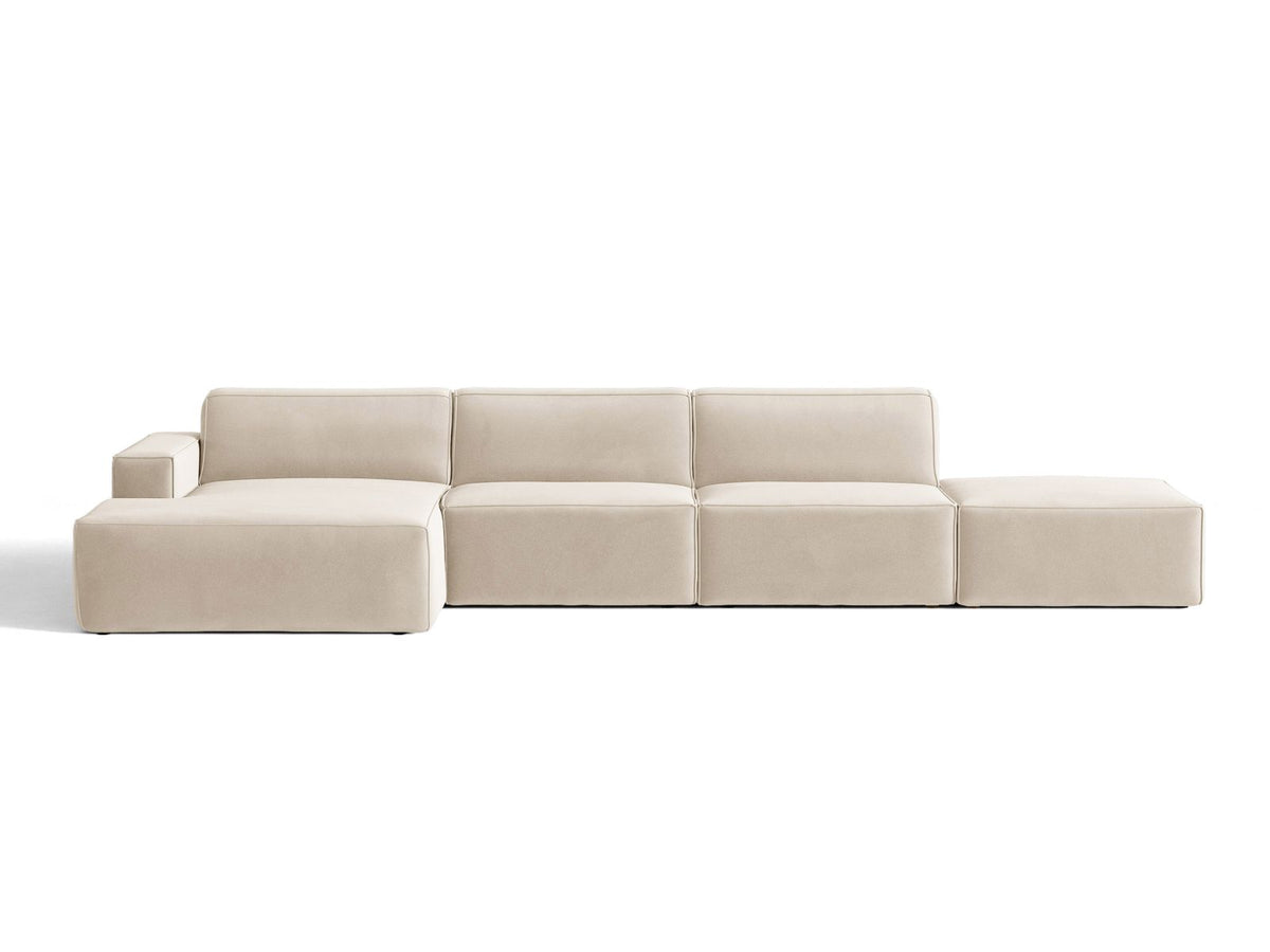 Divano Angolare Componibile Jodie, 5 Posti, 162x341x77