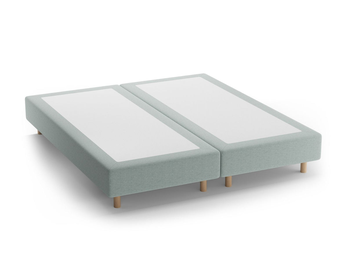 Base Letto Whale Gambe legno di faggio naturale - Menta 200x200