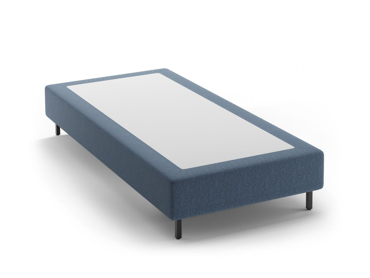 Base Letto Whale Gambe metallo nero - Blu Scuro 90x200