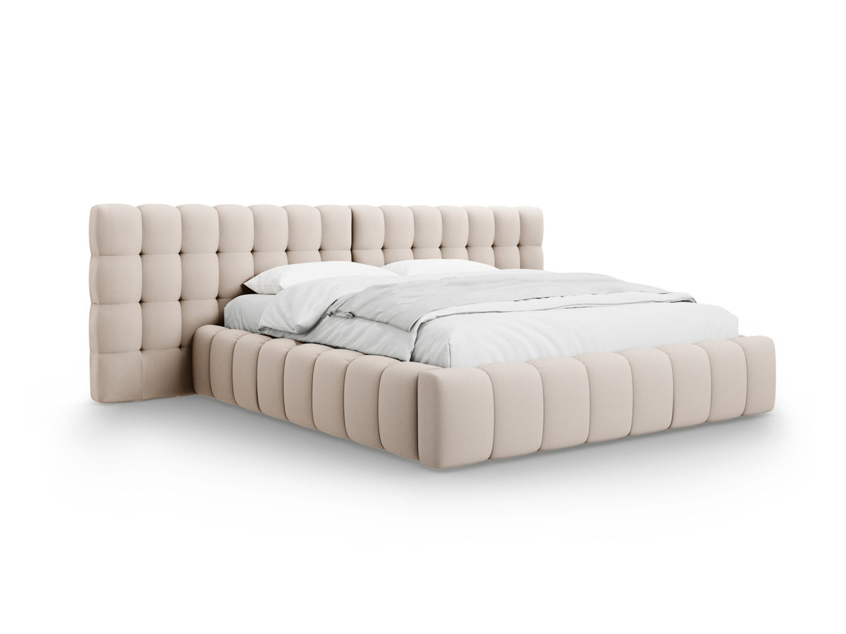 Letto Contenitore con Testata Doppia Mamaia - Beige 160x200