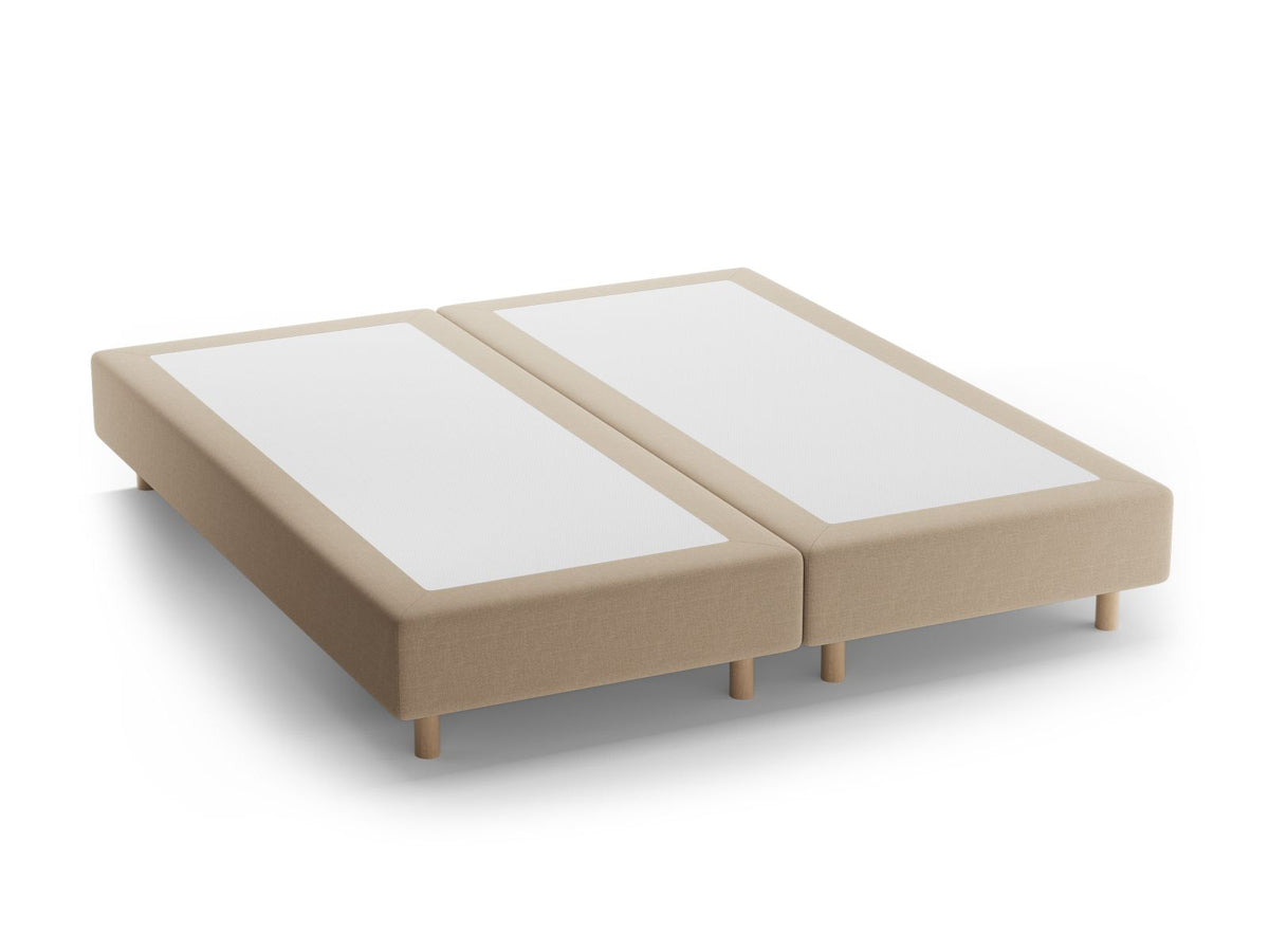 Base Letto Whale Gambe legno di faggio naturale - Beige 160x200