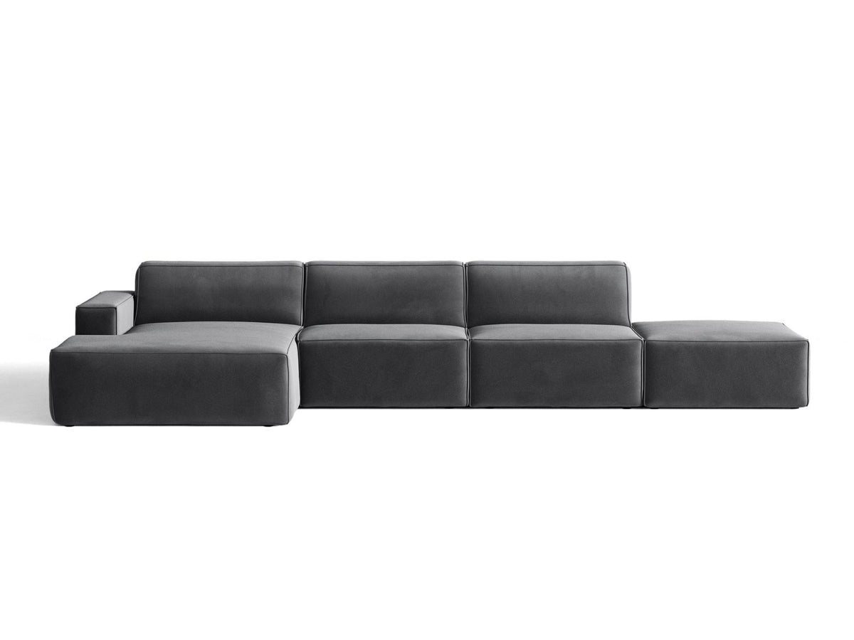Divano Angolare Componibile Jodie, 5 Posti, 162x341x77