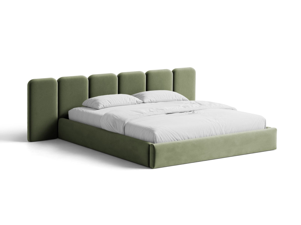 Letto Contenitore con Testata Saga Maxi - Verde 160x200