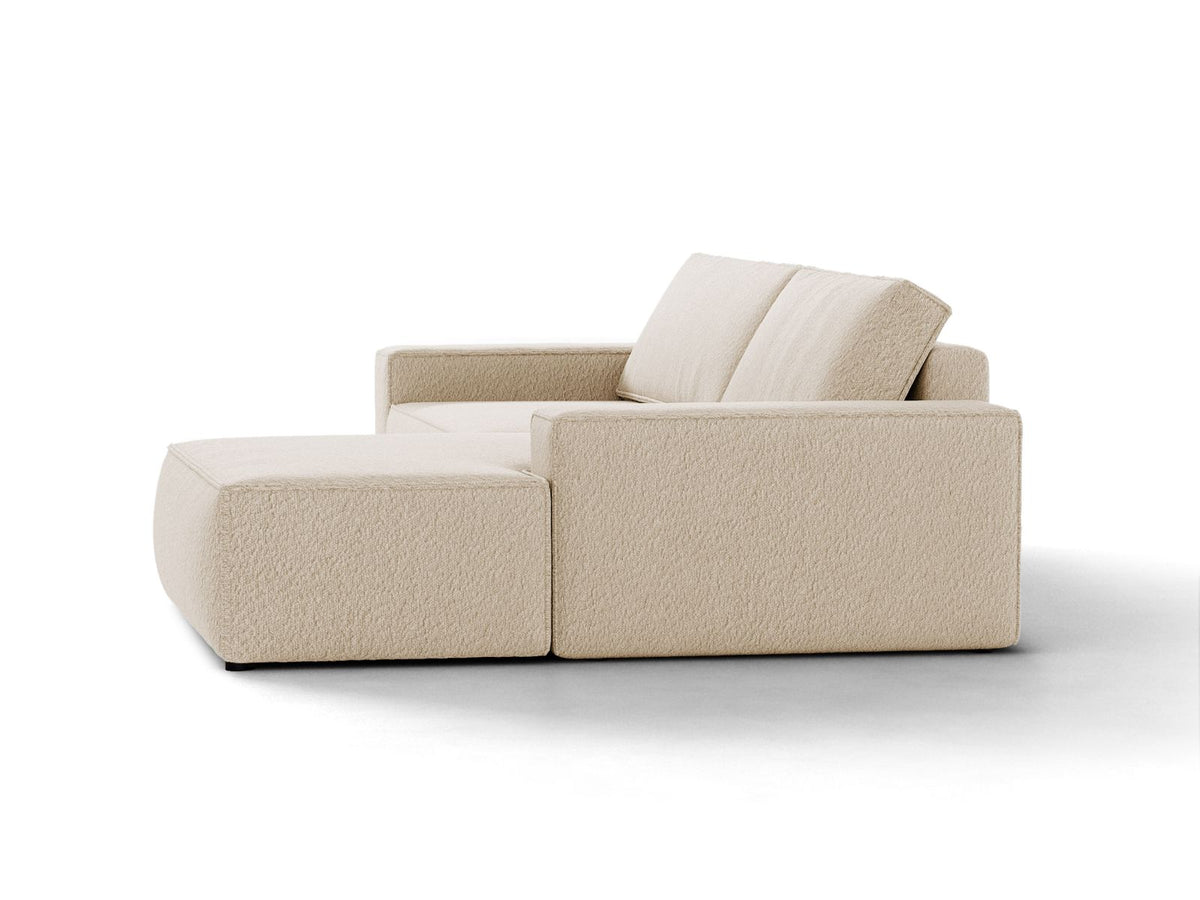 Divano Letto Angolare con Contenitore Jodie, 3 Posti, 151x246x86