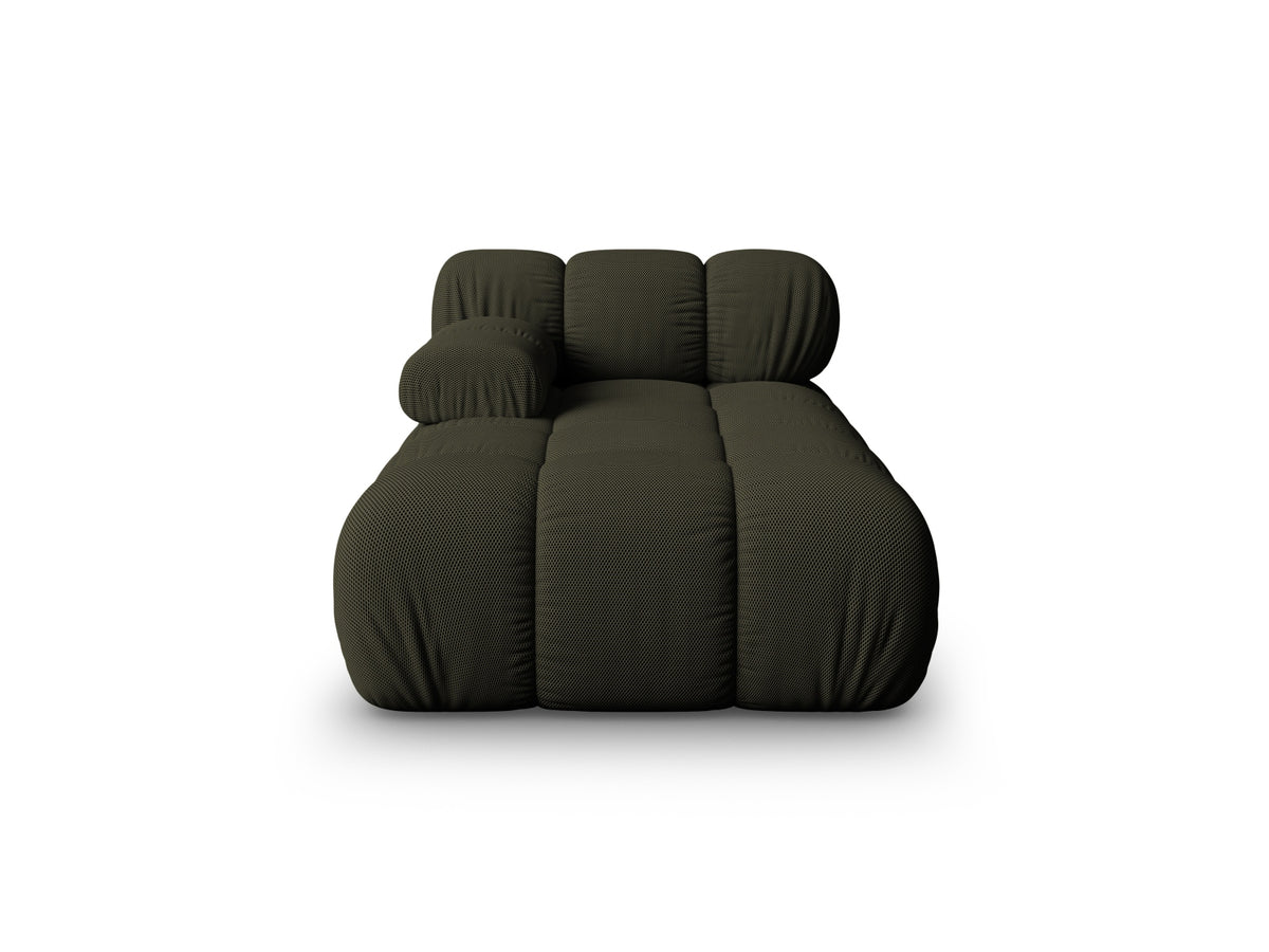 Chaise Longue Sinistra, "Bellis", 1 Posto, 155x94x70 - Verde Amazon