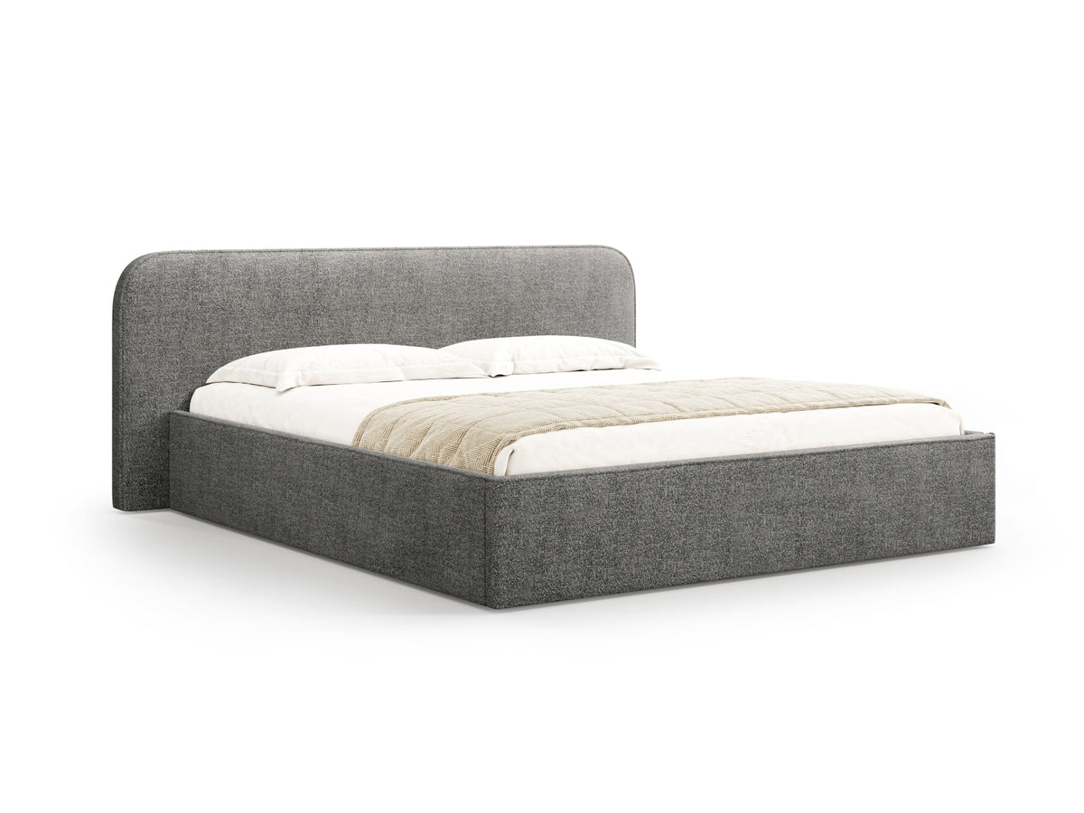 Letto Contenitore con Testata Elizabeth - Grafite 160x200