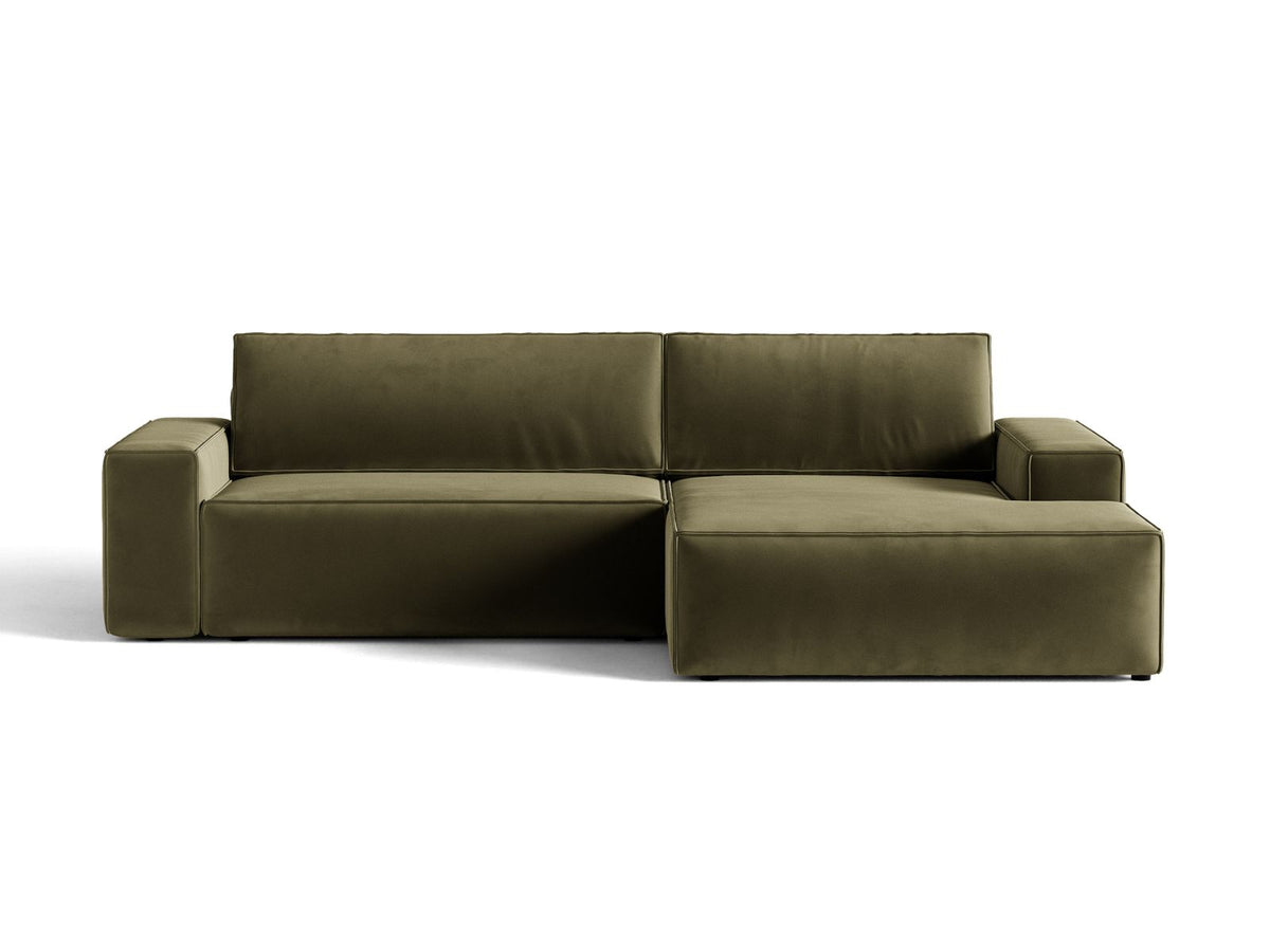 Divano Letto Angolare con Contenitore Jodie, 3 Posti, 151x246x86
