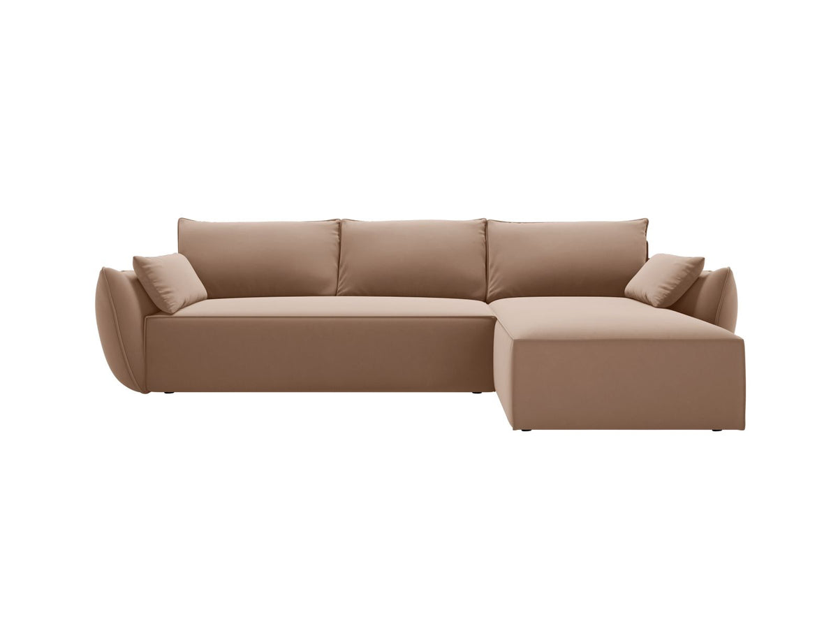 Divano Letto Angolare con Contenitore Kaelle, 4 Posti, 168x262x87