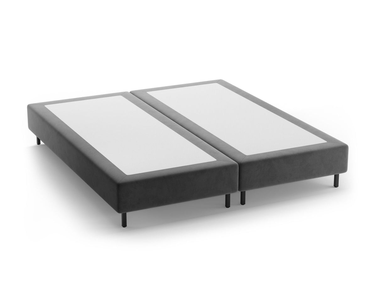 Base Letto Whale Gambe metallo nero - Grigio 200x200