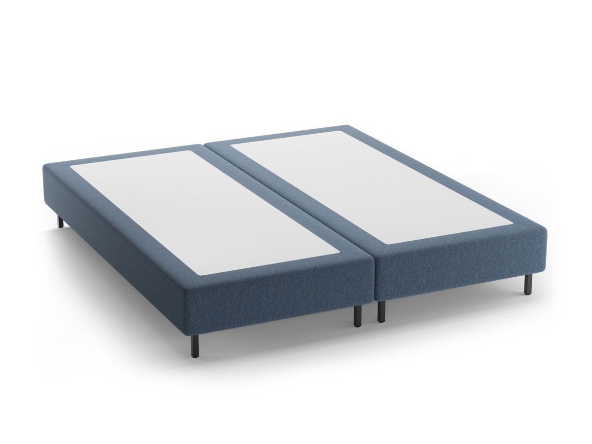 Base Letto Whale Gambe metallo nero - Blu Scuro 140x200