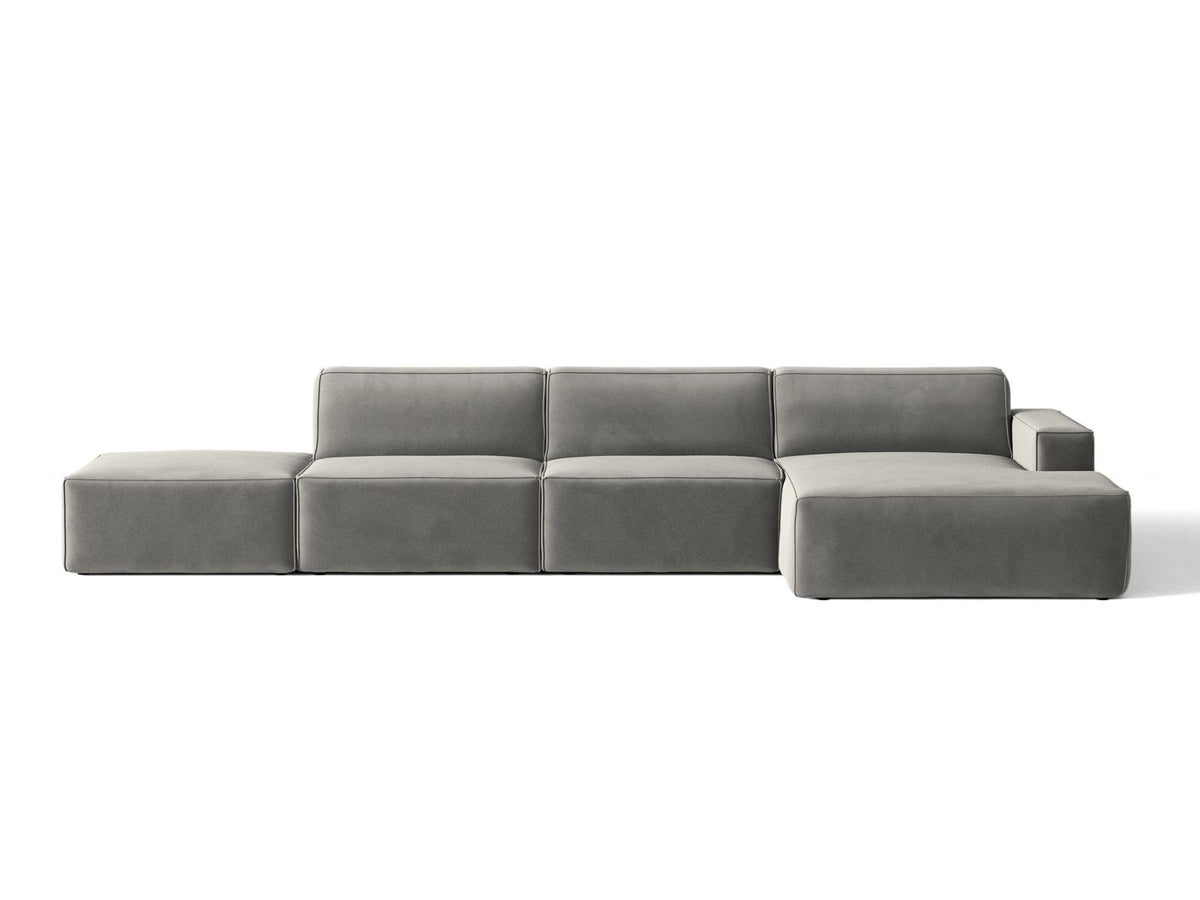 Divano Angolare Componibile Jodie, 5 Posti, 162x341x77