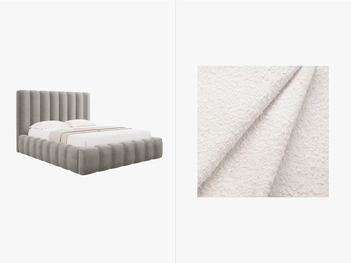 Letto Contenitore con Testata Kelp - Bianco 160x200