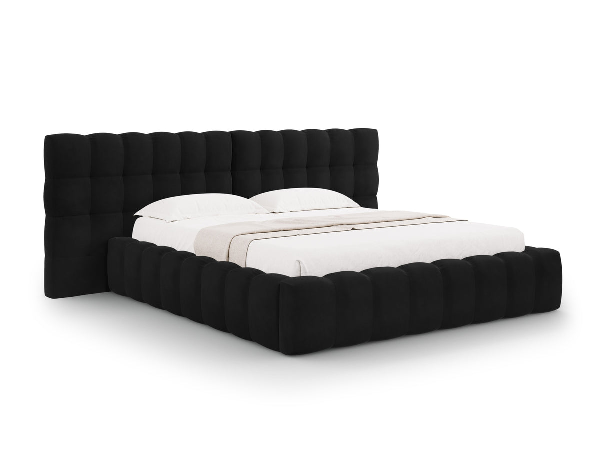 Letto contenitore con testiera doppia, "Mamaia", 230x200x100