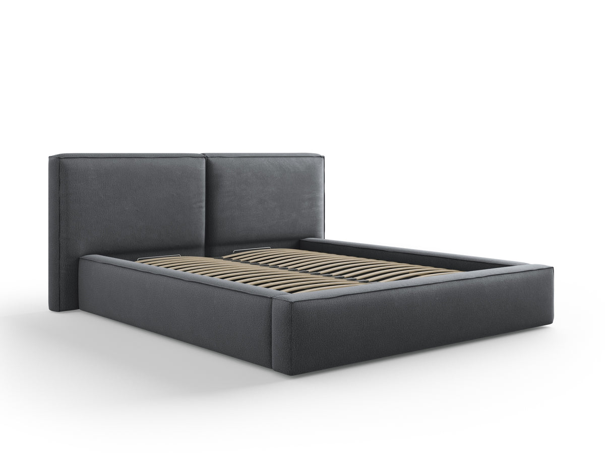 Letto contenitore con testiera doppia, "Jodie", 228x214x97,5