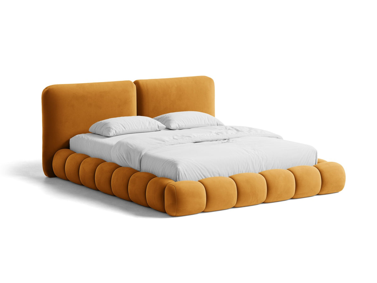 Letto Contenitore con Testata Solange - Senape 180x200