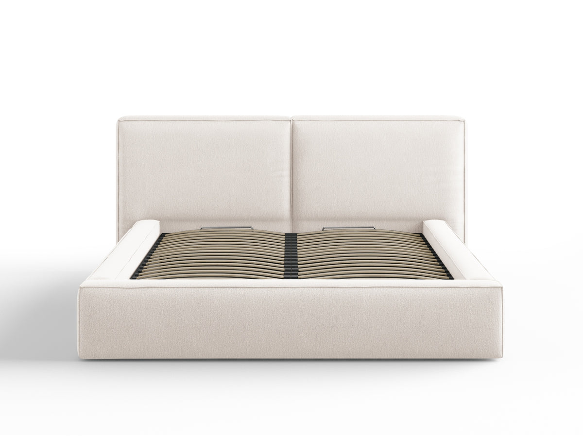 Letto contenitore con testiera doppia, "Jodie", 228x214x97,5