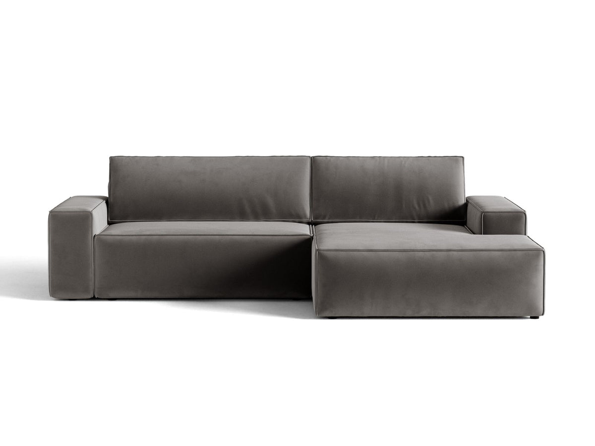 Divano Letto Angolare con Contenitore Jodie, 3 Posti, 151x246x86