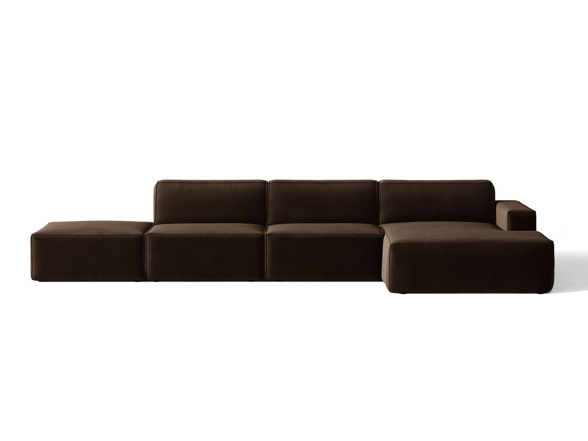 Divano Angolare Componibile Jodie, 5 Posti, 162x341x77
