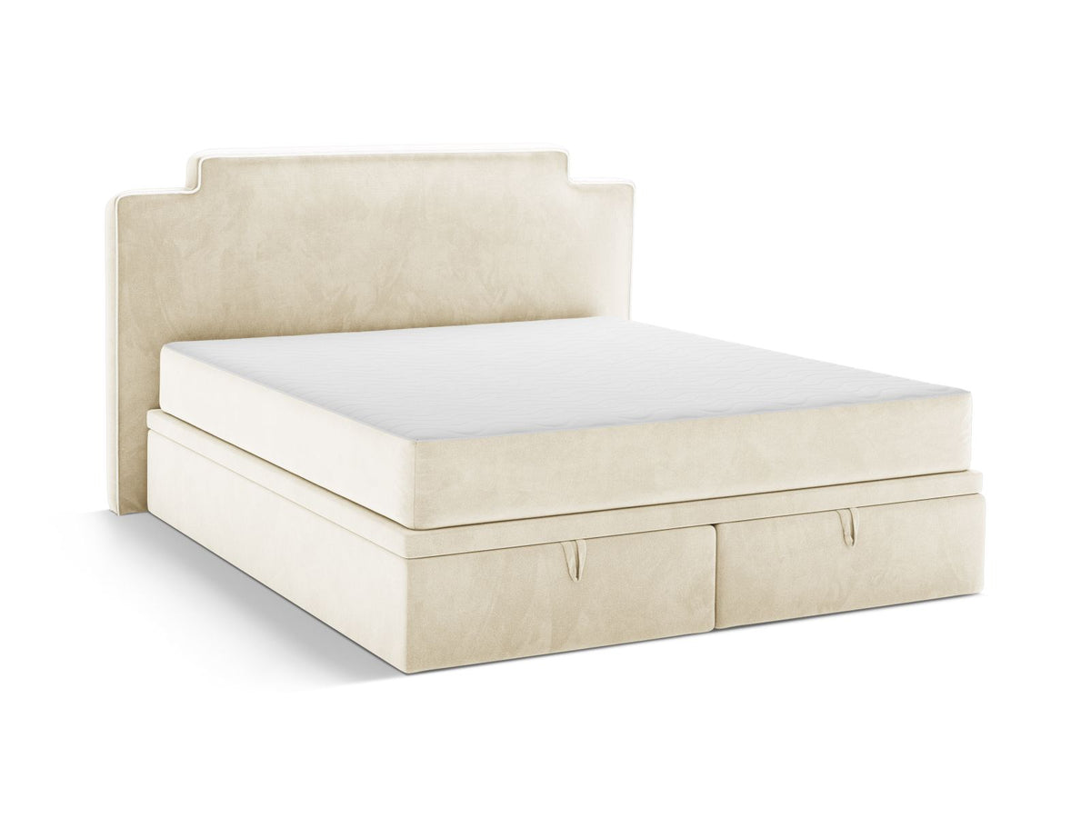 Letto Boxspring con Testata, Materasso e Topper Princess