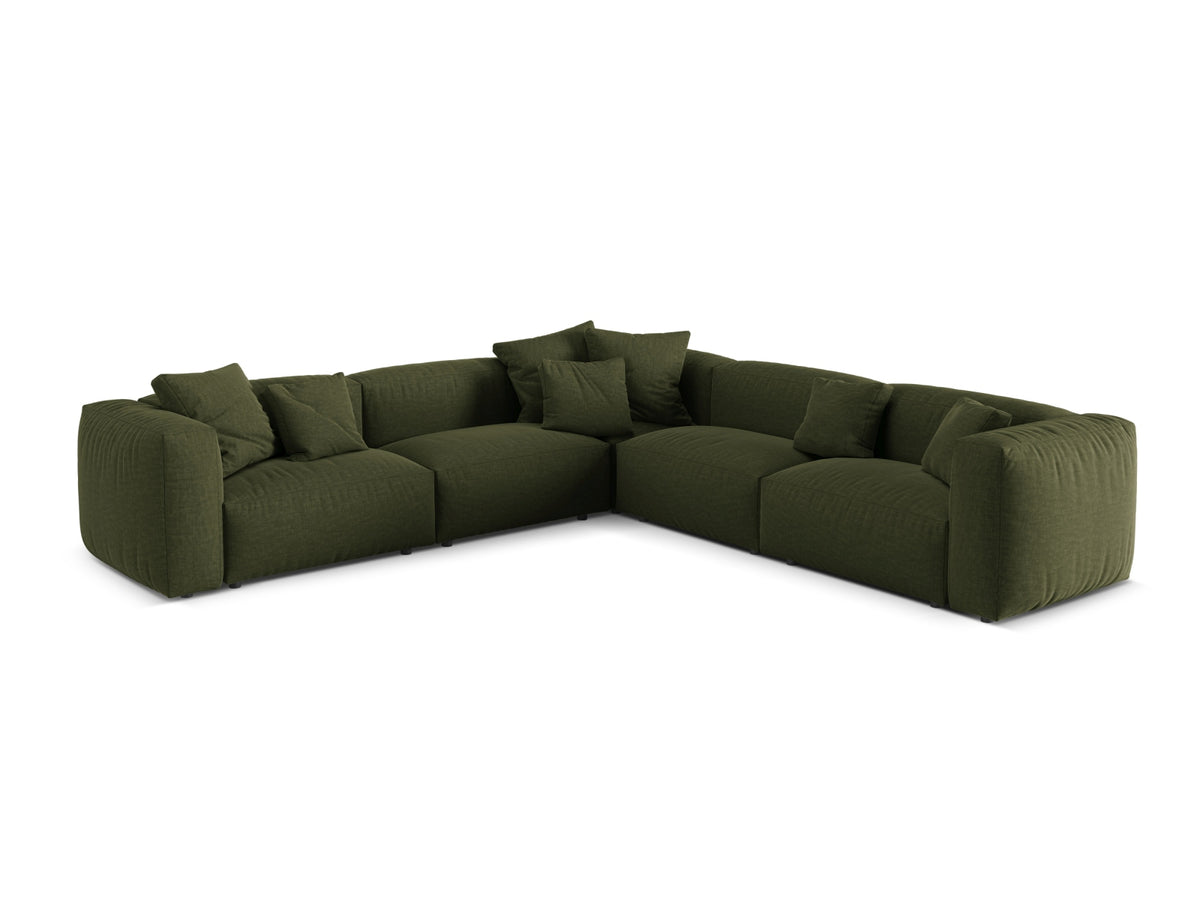 Divano Angolare Simmetrico Componibile XL Martina, 5 Posti, 316x316x75