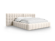 Letto contenitore con testiera doppia, "Mamaia", 230x200x100