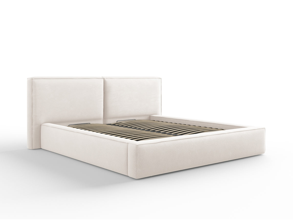 Letto contenitore con testiera doppia, "Jodie", 228x234x97,5