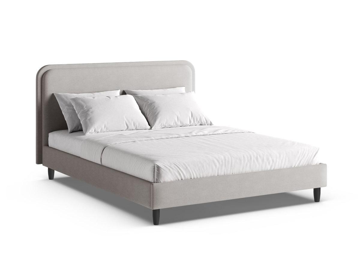 Letto con Testata Aveline - Grigio Scuro 180x200