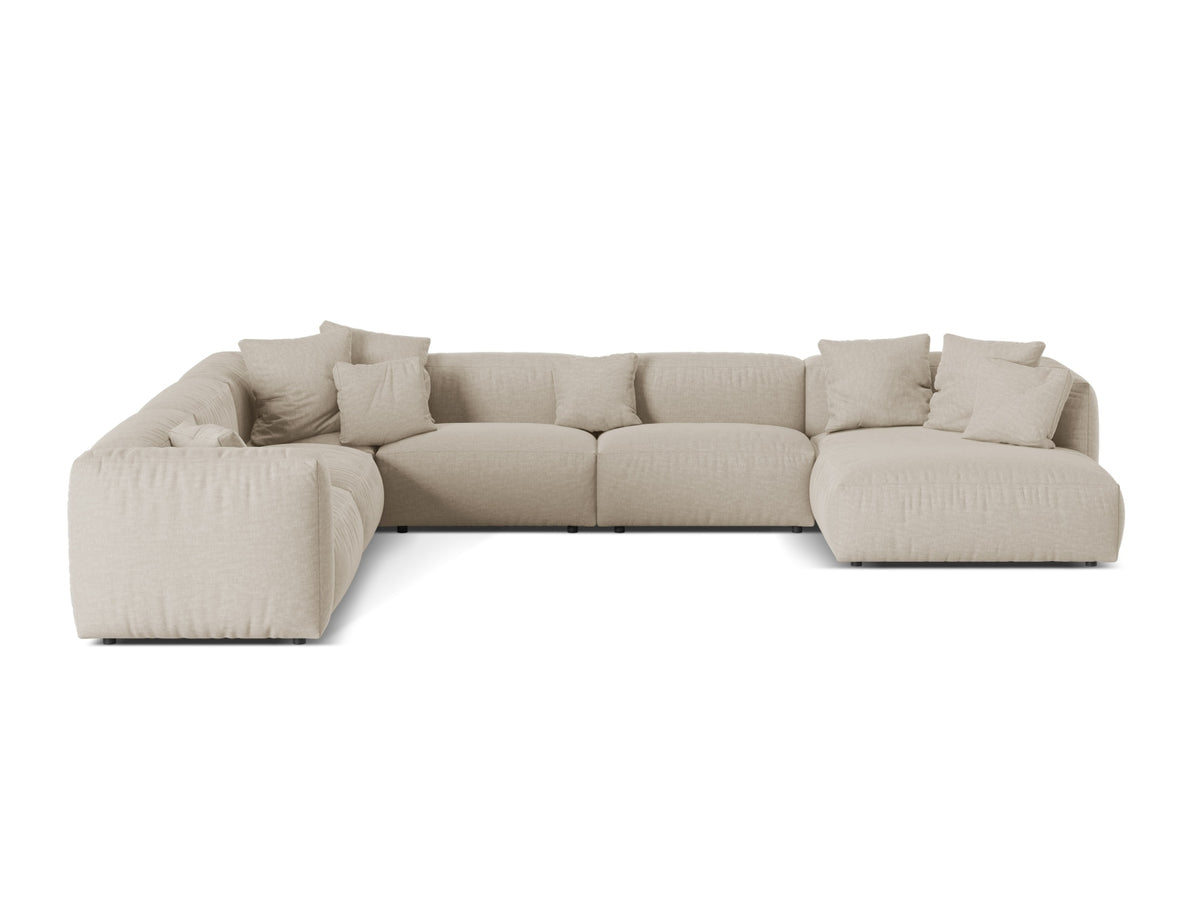 Divano Angolare Componibile XL Martina, 6 Posti, 316x406x75